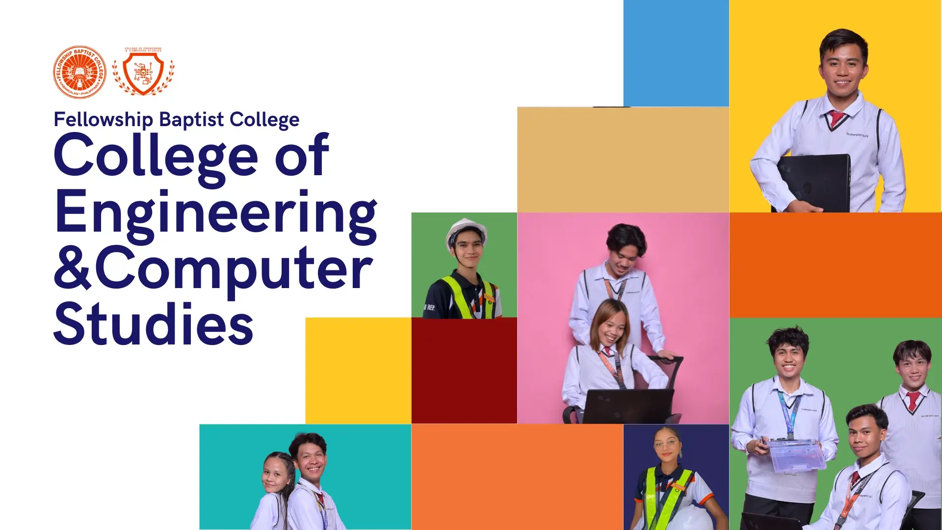 Engineering students working